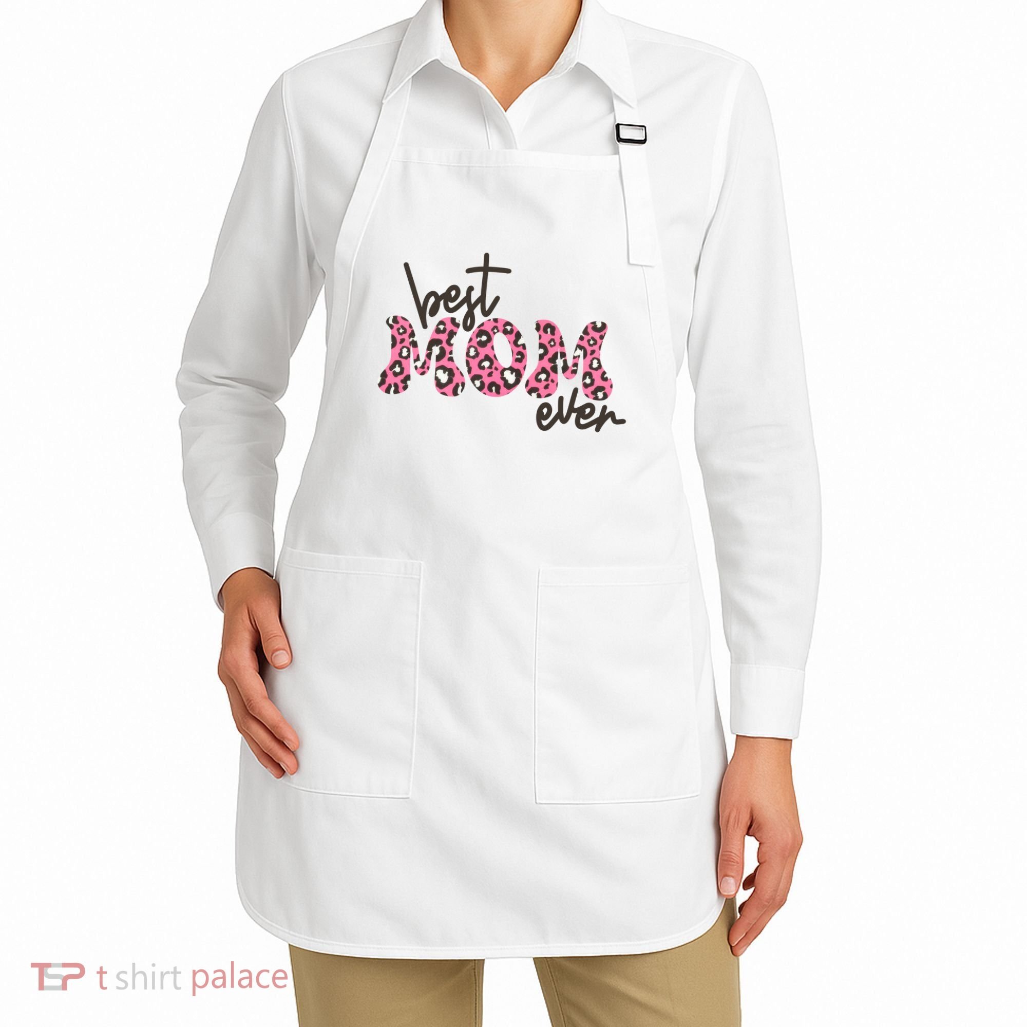 Best Mom Ever Cheetah Print Cute Gift Apron