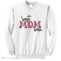 Best Mom Ever Cheetah Print Cute Gift Sweatshirt thumb 0