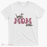 Best Mom Ever Cheetah Print Cute Gift T-Shirt thumb 0