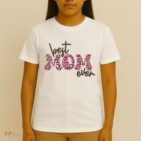 Best Mom Ever Cheetah Print Cute Gift T-Shirt thumb 4