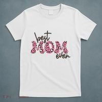 Best Mom Ever Cheetah Print Cute Gift T-Shirt thumb 5