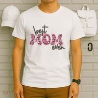 Best Mom Ever Cheetah Print Cute Gift T-Shirt thumb 6