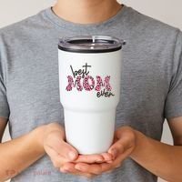 Best Mom Ever Cheetah Print Cute Gift Tumbler thumb 2