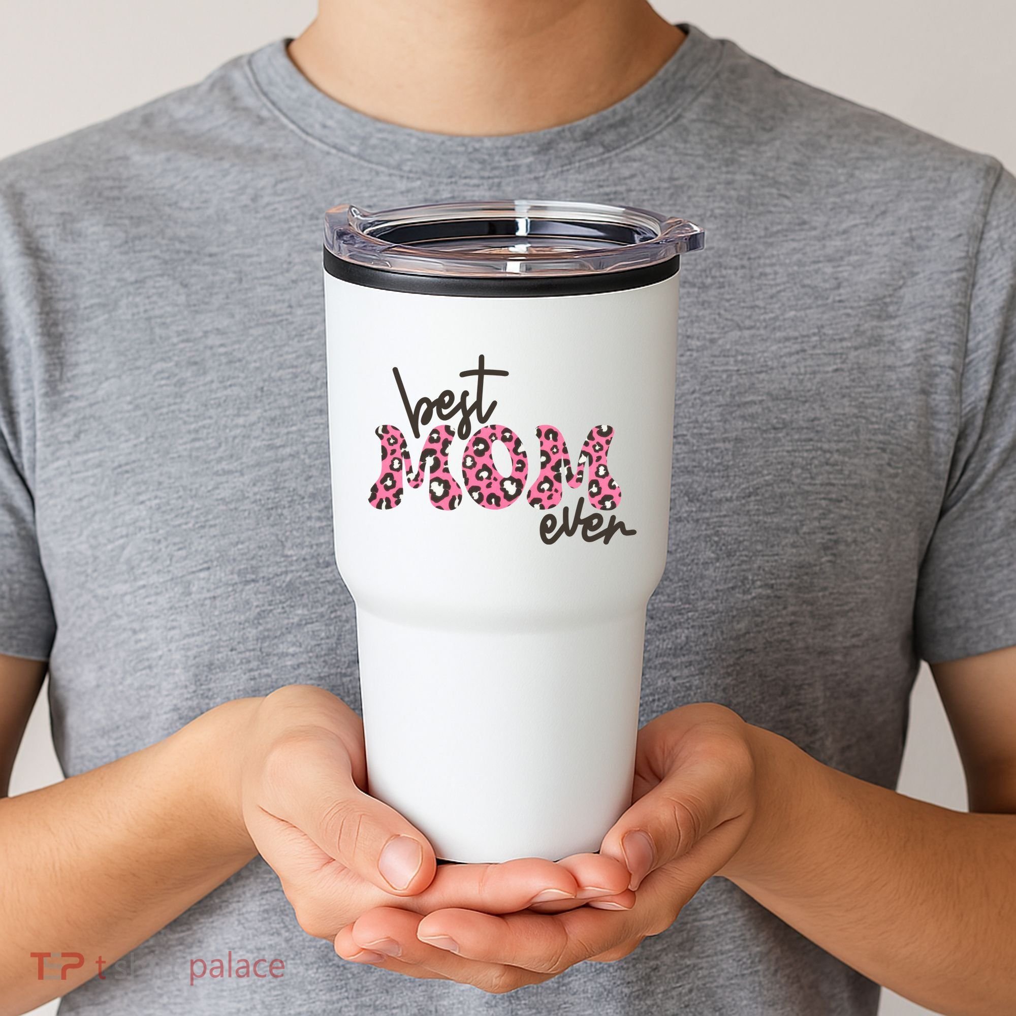 Best Mom Ever Cheetah Print Cute Gift Tumbler