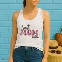 Best Mom Ever Cheetah Print Cute Gift Women's Tank Top thumb 2