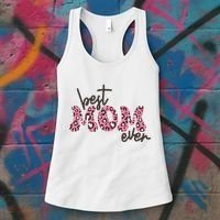 Best Mom Ever Cheetah Print Cute Gift Women's Tank Top thumb 3