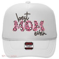 Best Mom Ever Cheetah Print Cute Gift Hat thumb 0