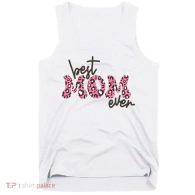 Best Mom Ever Cheetah Print Cute Gift Tank Top