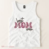 Best Mom Ever Cheetah Print Cute Gift Tank Top thumb 2