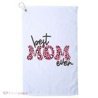 Best Mom Ever Cheetah Print Cute Gift Golf Towel thumb 0