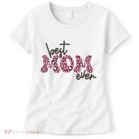 Best Mom Ever Cheetah Print Cute Gift Women's T-Shirt thumb 0