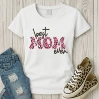 Best Mom Ever Cheetah Print Cute Gift Women's T-Shirt thumb 3