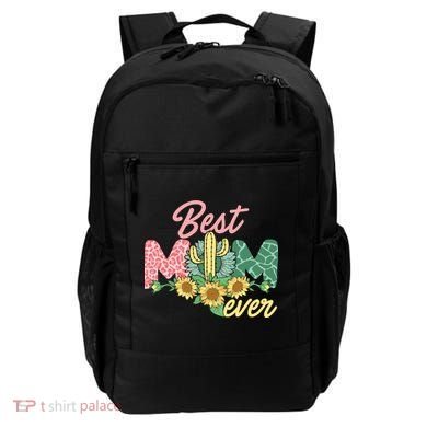 Best Mom Ever Sunflower Cactus Cute Mother's Day Backpack