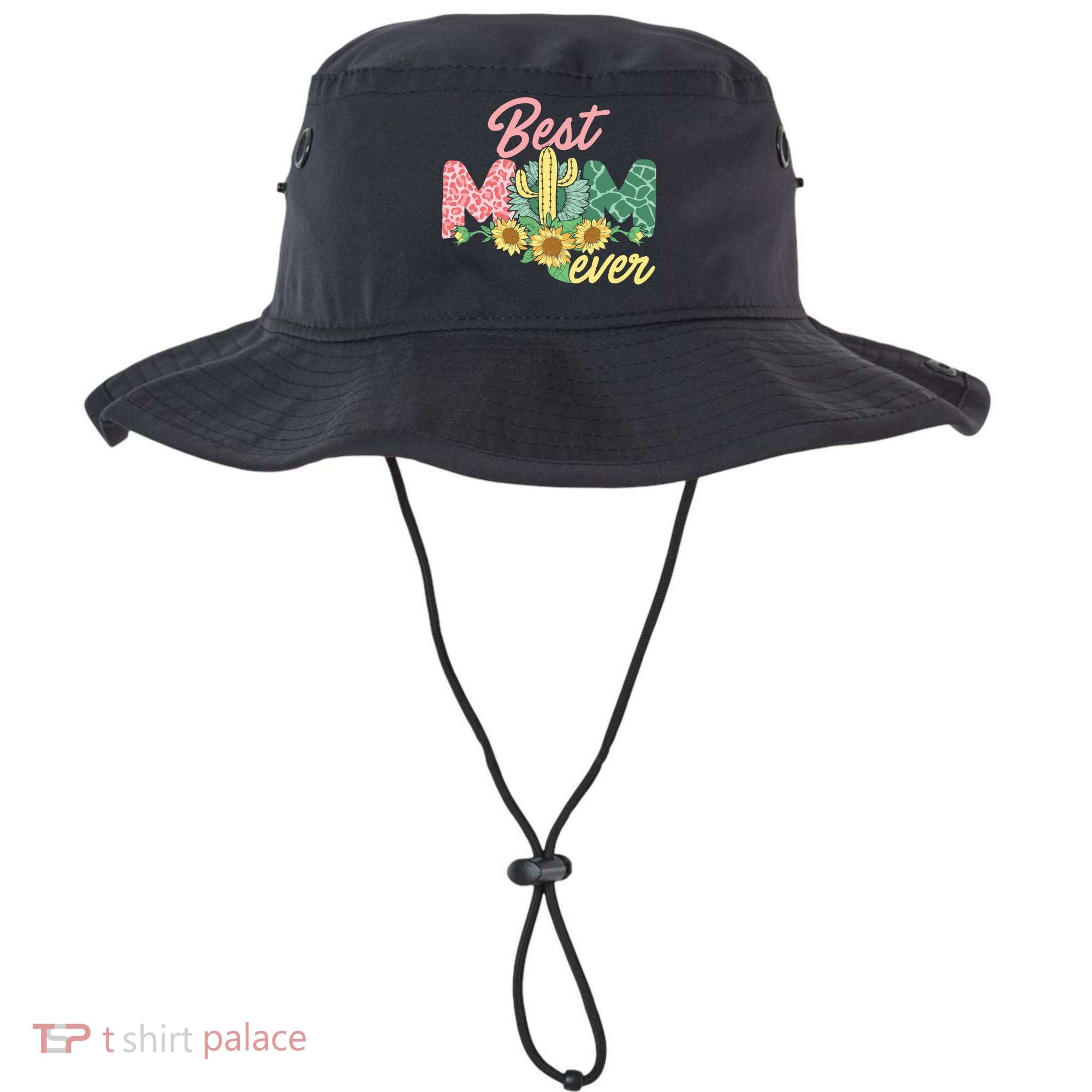 Best Mom Ever Sunflower Cactus Cute Mother's Day Bucket Hat
