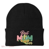 Best Mom Ever Sunflower Cactus Cute Mother's Day Beanie thumb 0