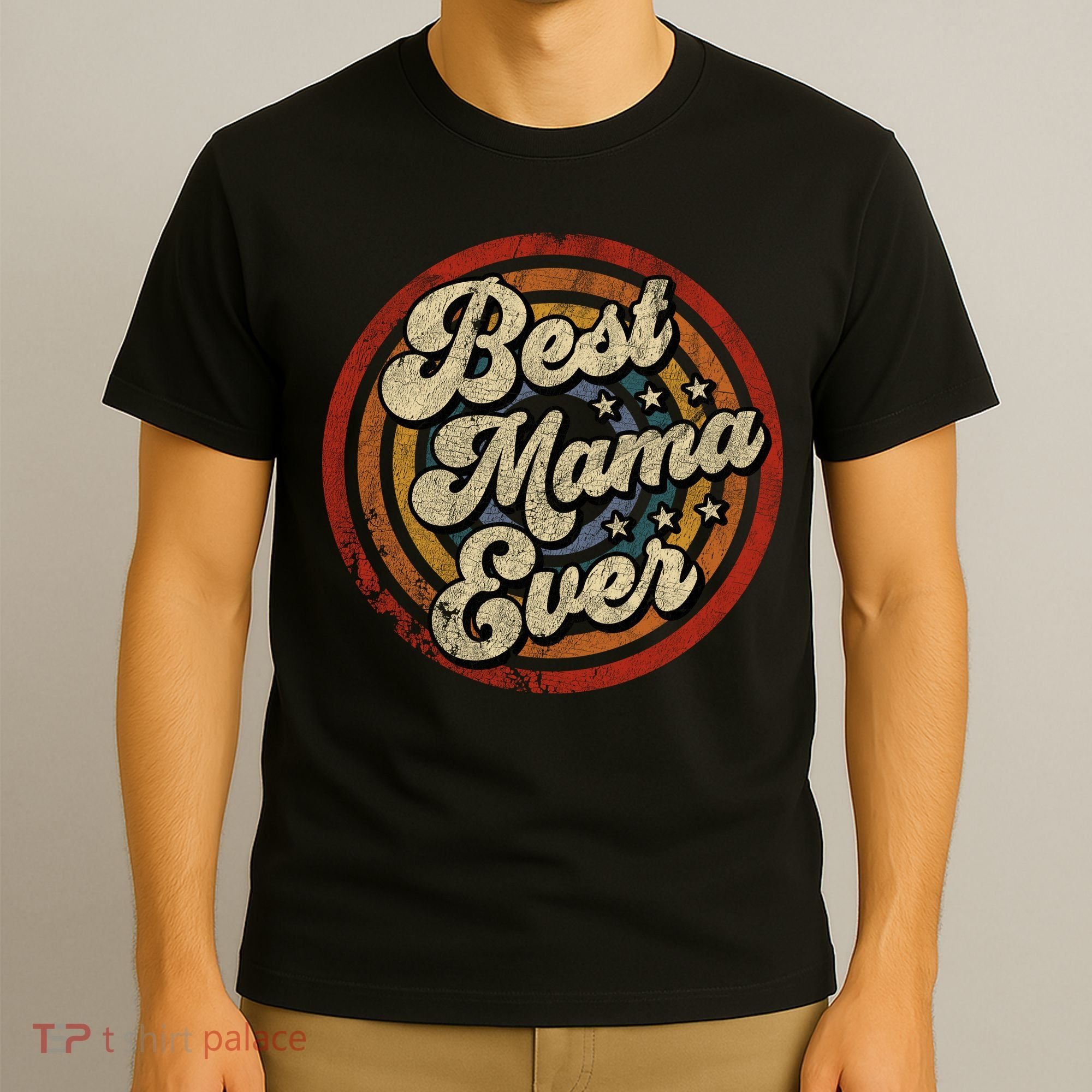 Best Mama Ever Vintage Retro Style T-Shirt