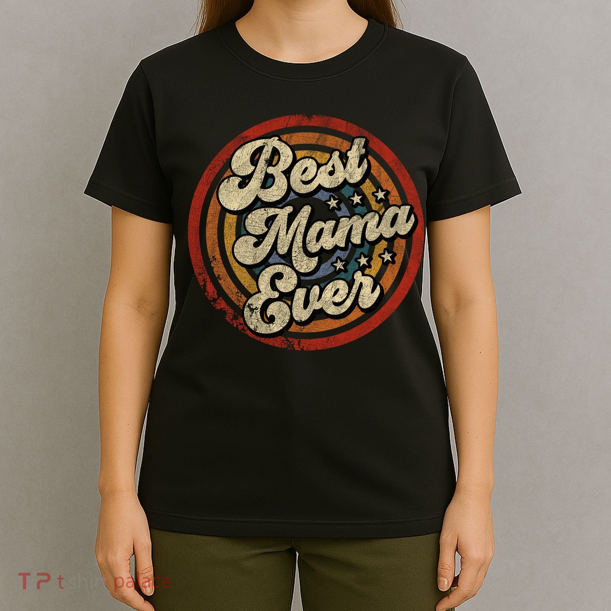 Best Mama Ever Vintage Retro Style T-Shirt