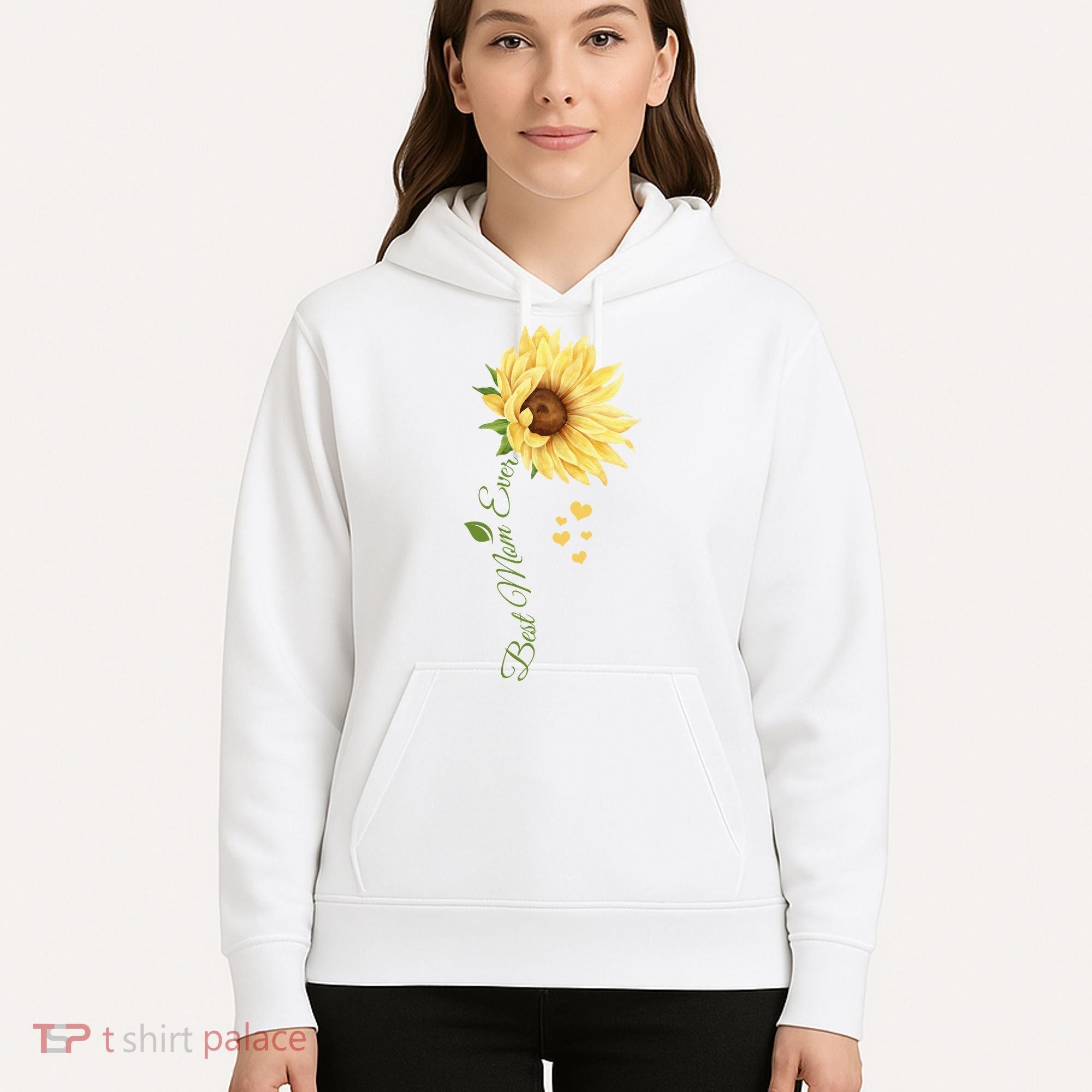 Best Mom Ever Sunflower Cute Mothers Day Hoodie