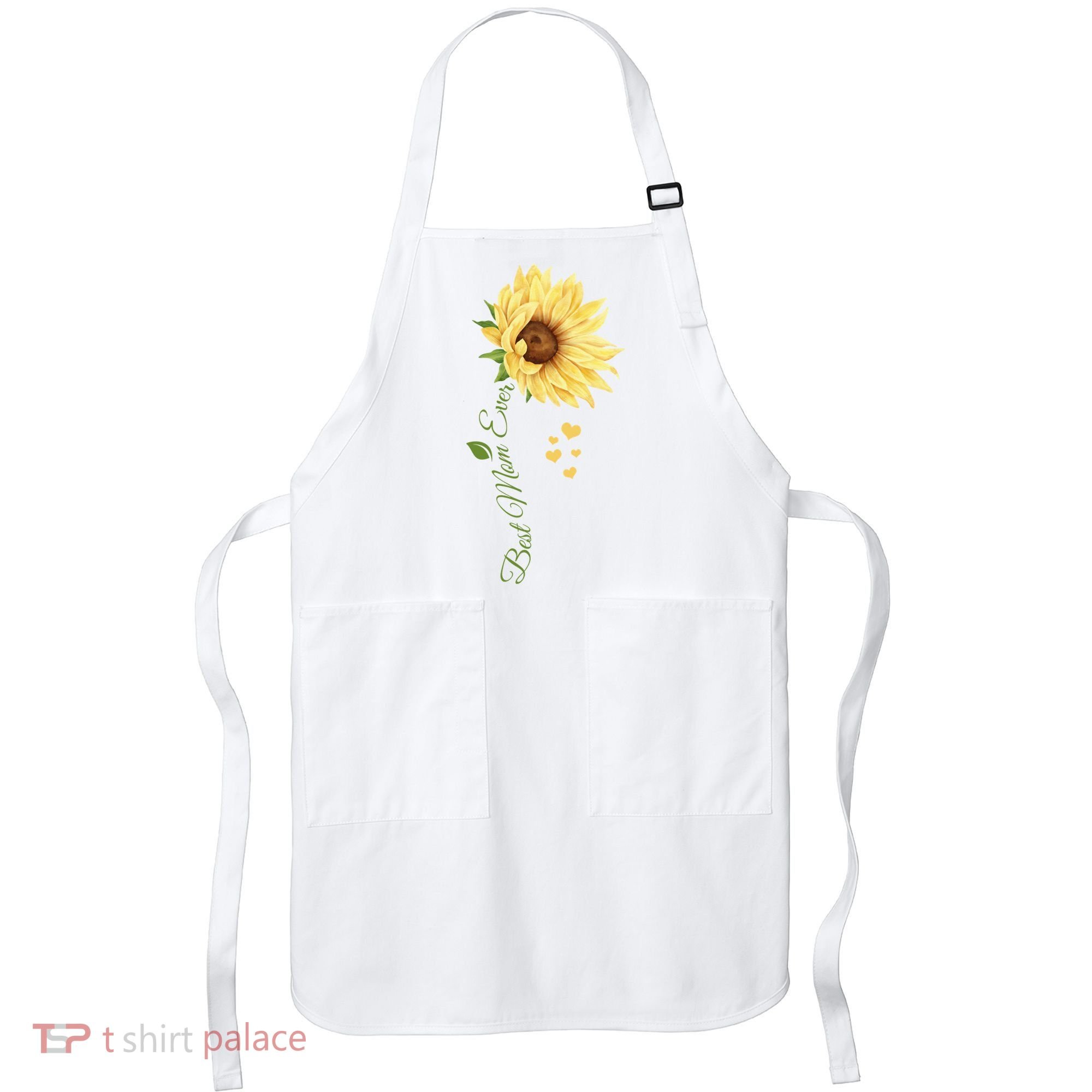 Best Mom Ever Sunflower Cute Mothers Day Apron