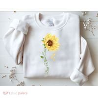 Best Mom Ever Sunflower Cute Mothers Day Sweatshirt thumb 2
