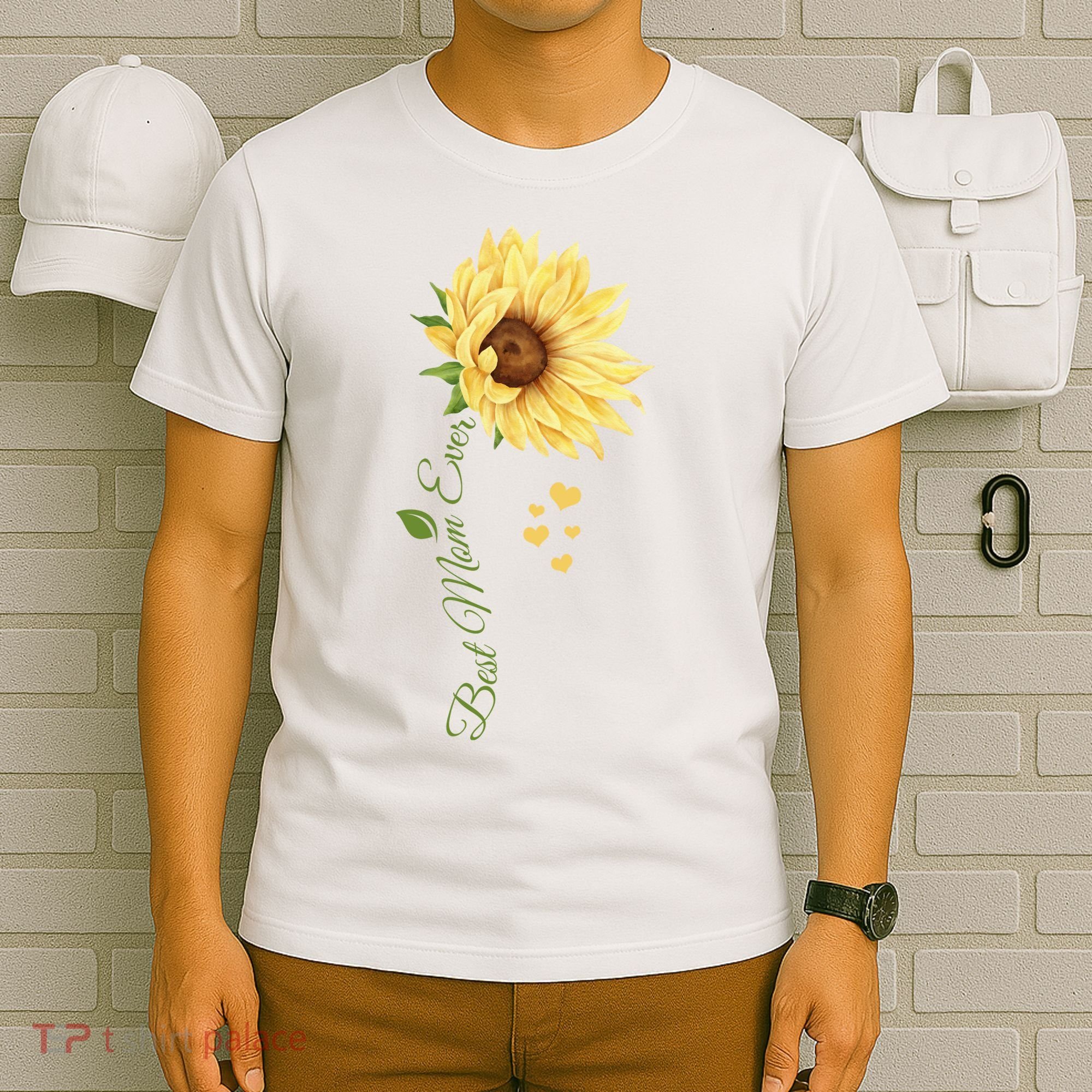 Best Mom Ever Sunflower Cute Mothers Day T-Shirt