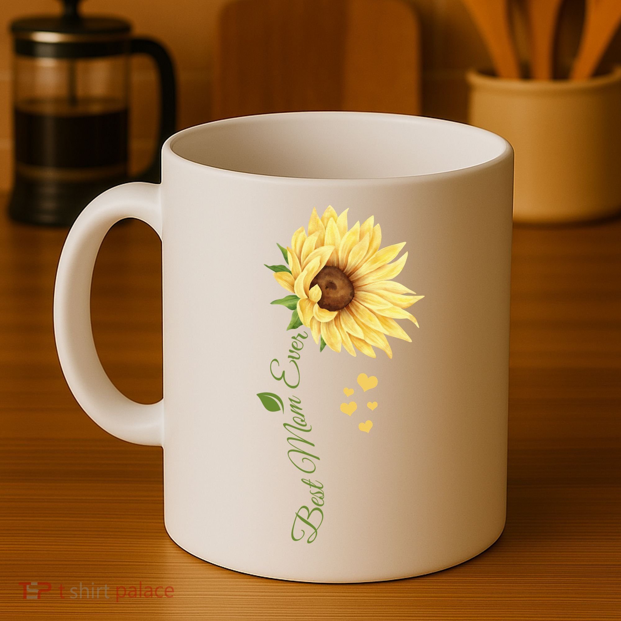Best Mom Ever Sunflower Cute Mothers Day Coffee Mug