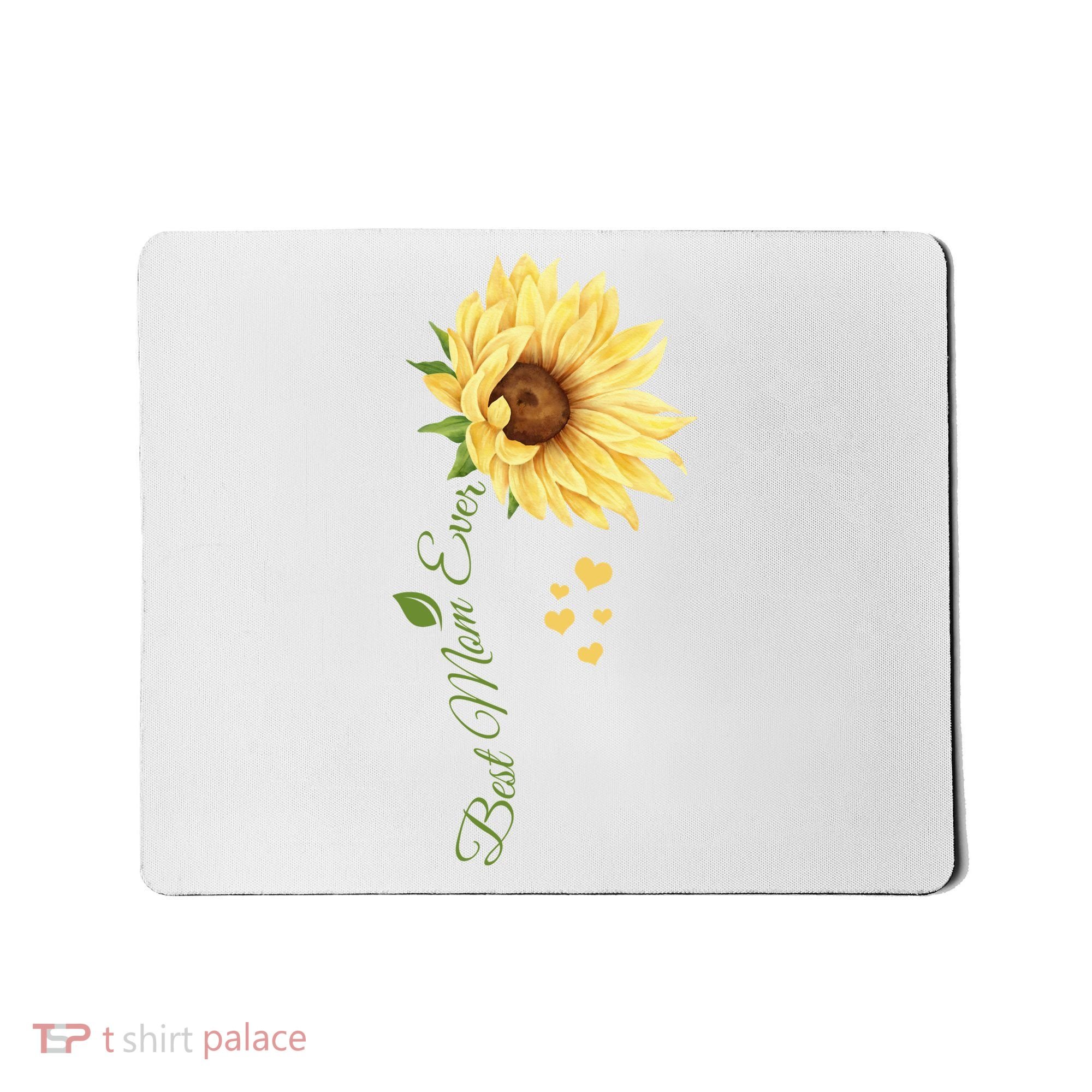 Best Mom Ever Sunflower Cute Mothers Day Mousepad