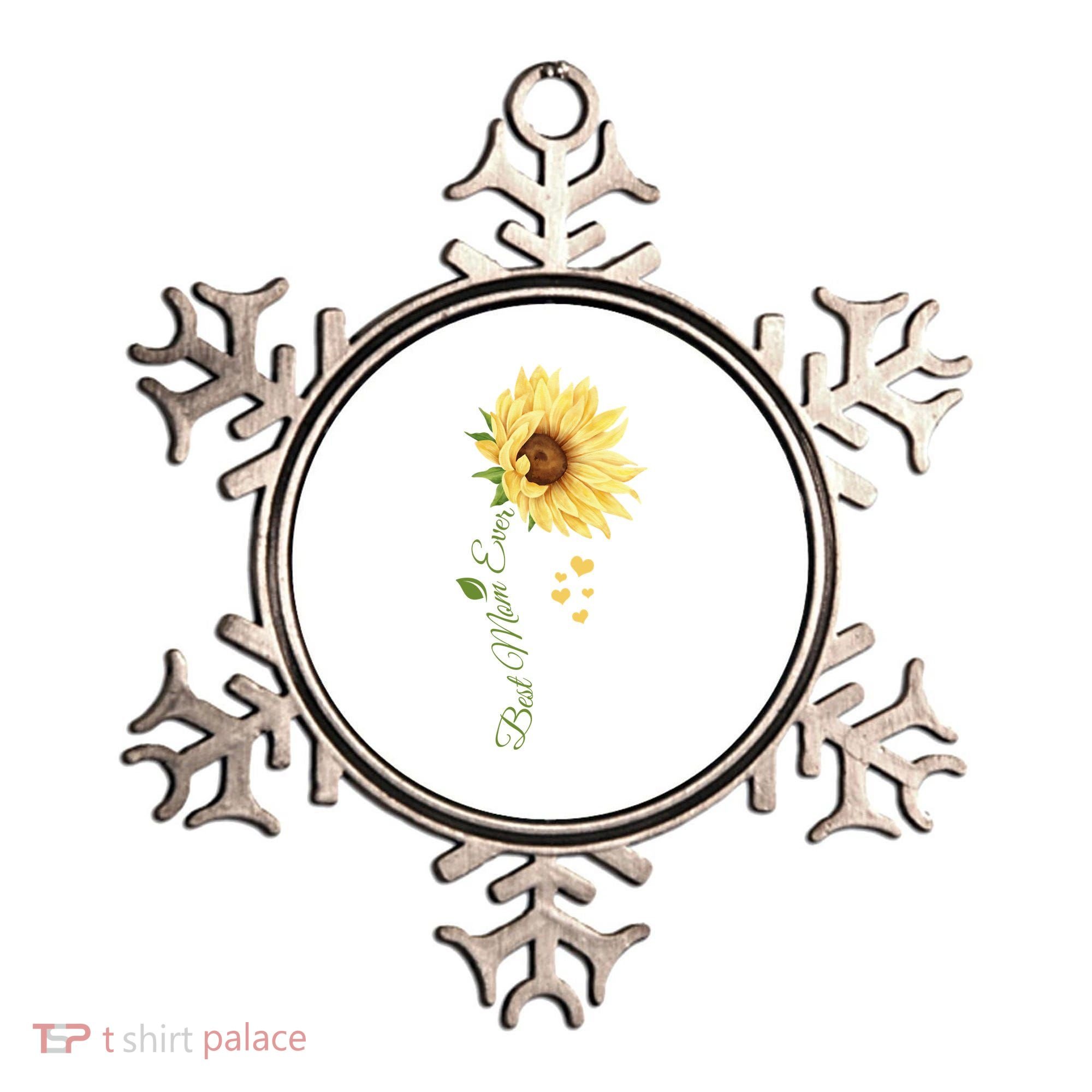 Best Mom Ever Sunflower Cute Mothers Day Ornament
