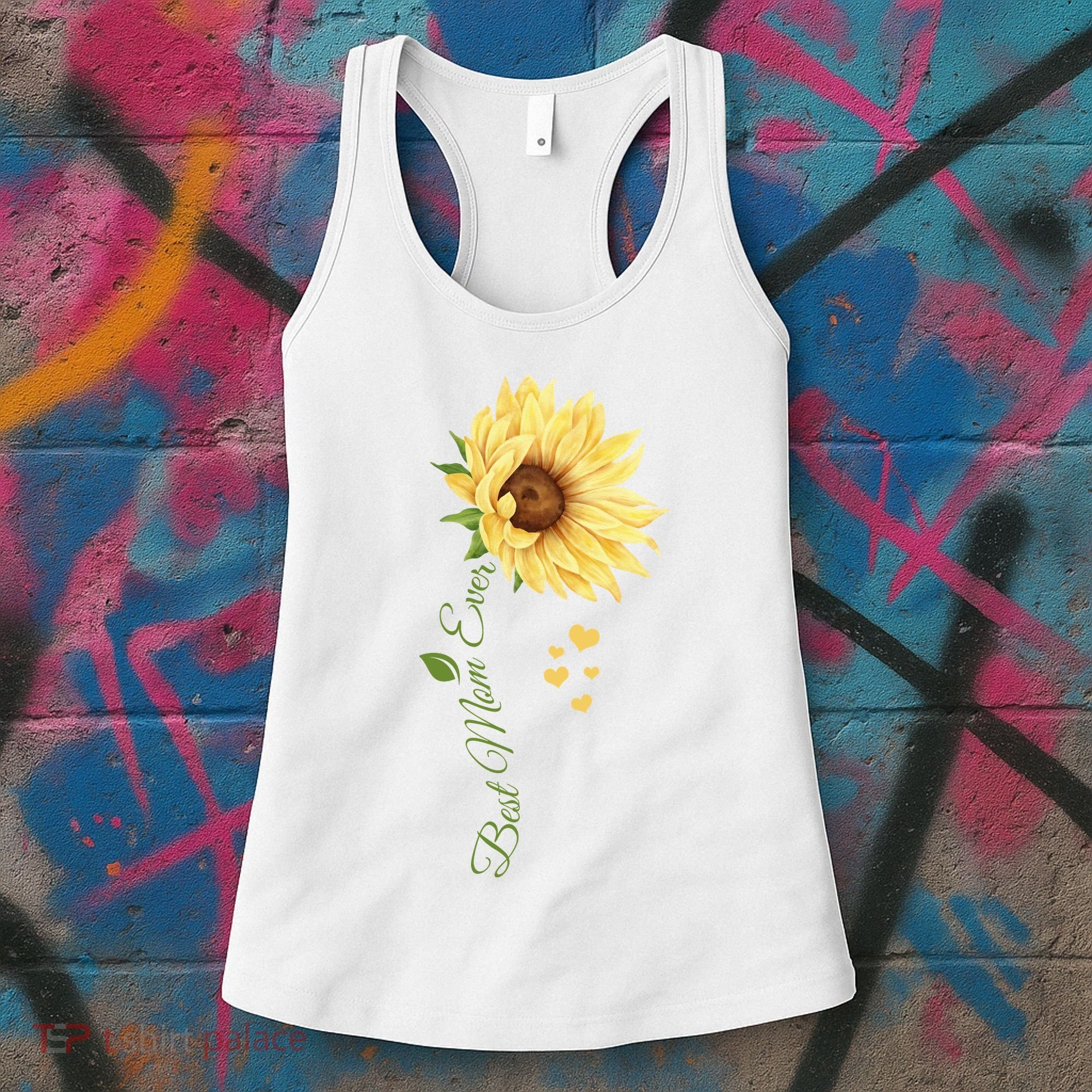 Best Mom Ever Sunflower Cute Mothers Day Women's Tank Top