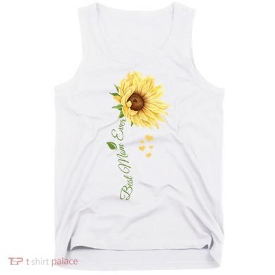 Best Mom Ever Sunflower Cute Mothers Day Tank Top