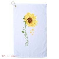 Best Mom Ever Sunflower Cute Mothers Day Golf Towel thumb 0