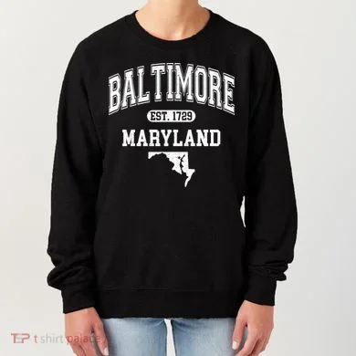 Baltimore Maryland Est. 1729 Varsity Women's Sweatshirt
