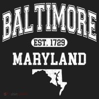 Baltimore Maryland Est. 1729 Varsity Women's Sweatshirt thumb 2