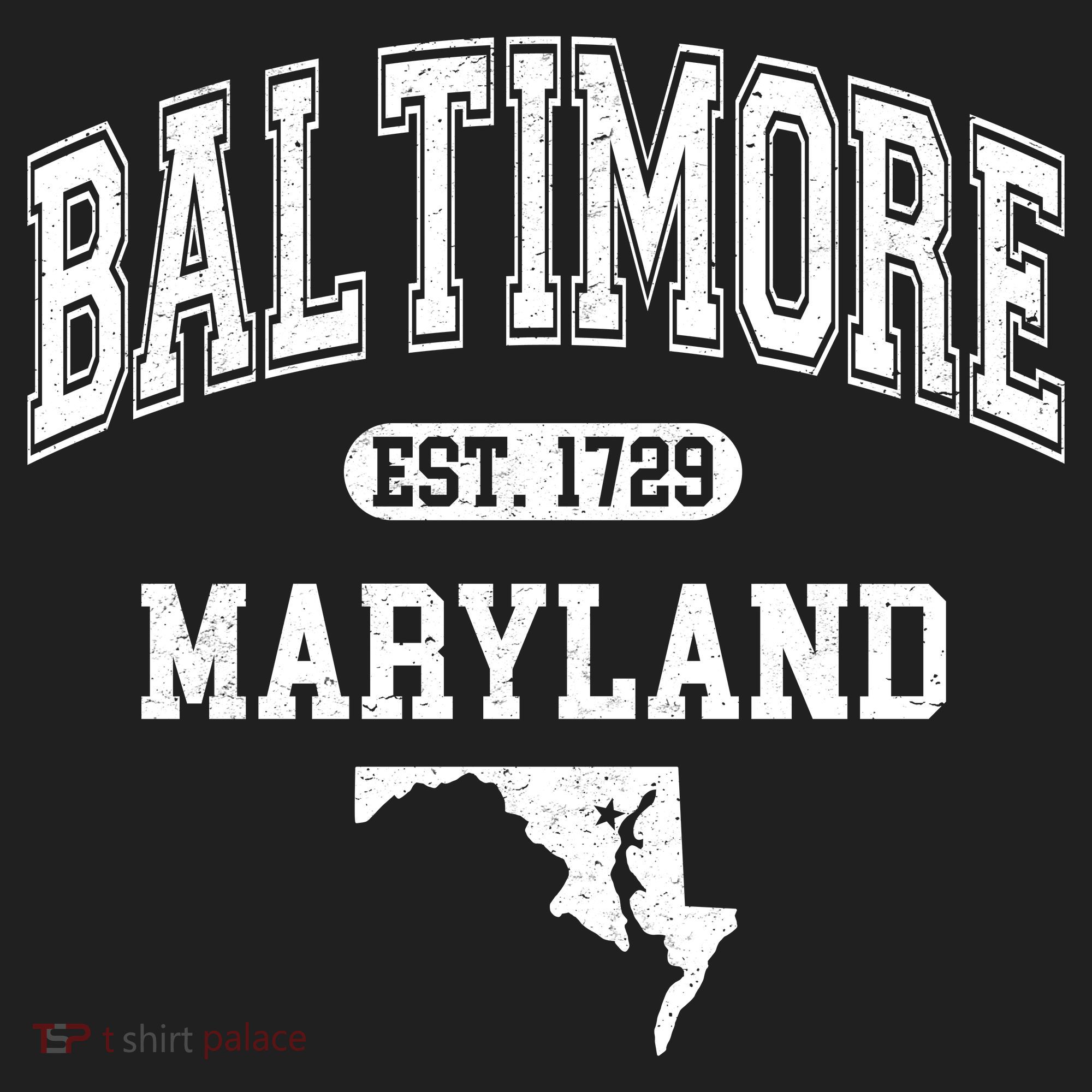 Baltimore Maryland Est. 1729 Varsity Women's Sweatshirt