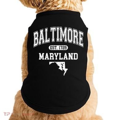 Baltimore Maryland Est. 1729 Varsity Doggie Tank