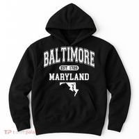 Baltimore Maryland Est. 1729 Varsity Hoodie thumb 0