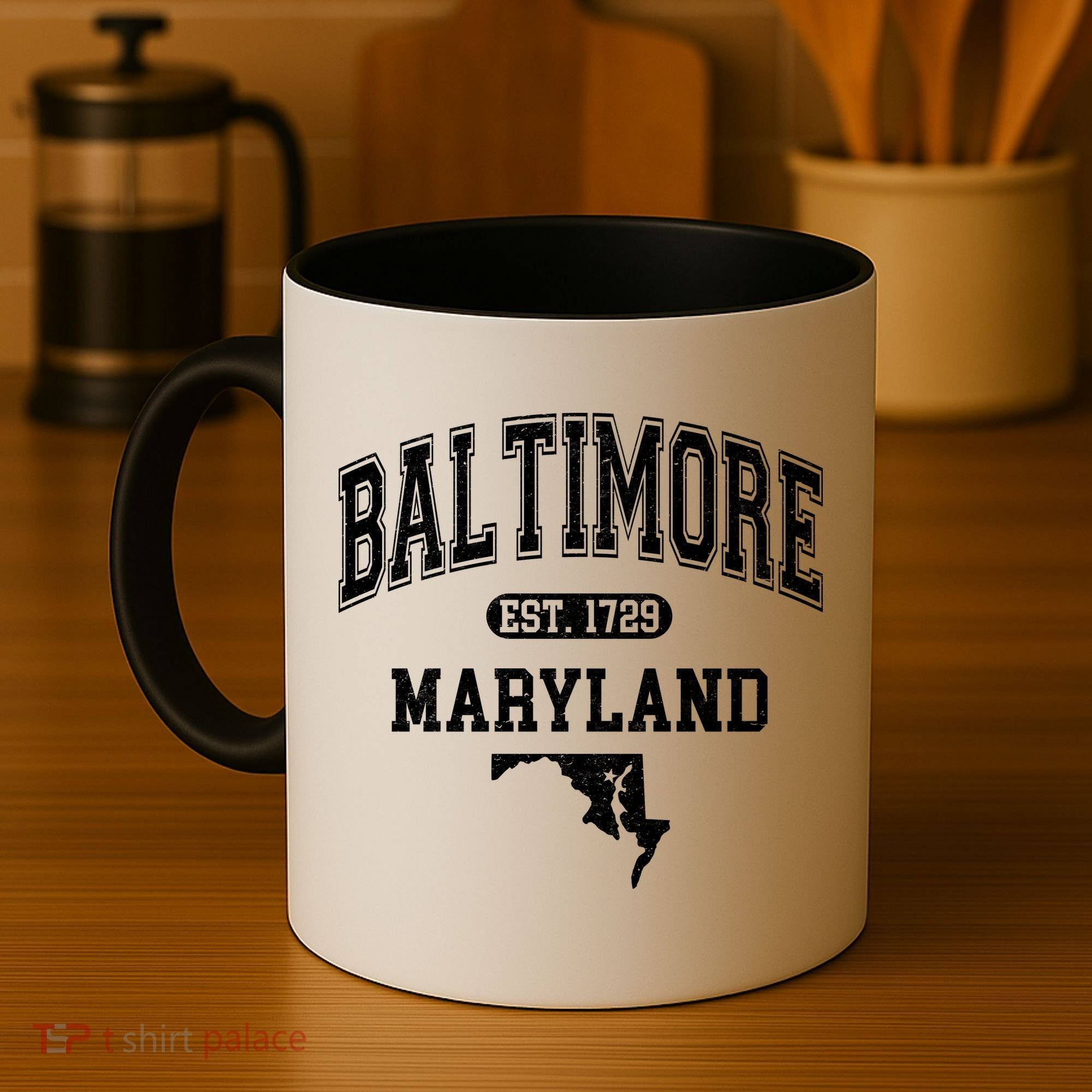 Baltimore Maryland Est. 1729 Varsity Coffee Mug