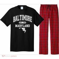 Baltimore Maryland Est. 1729 Varsity Pajama Set thumb 0