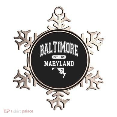 Baltimore Maryland Est. 1729 Varsity Ornament