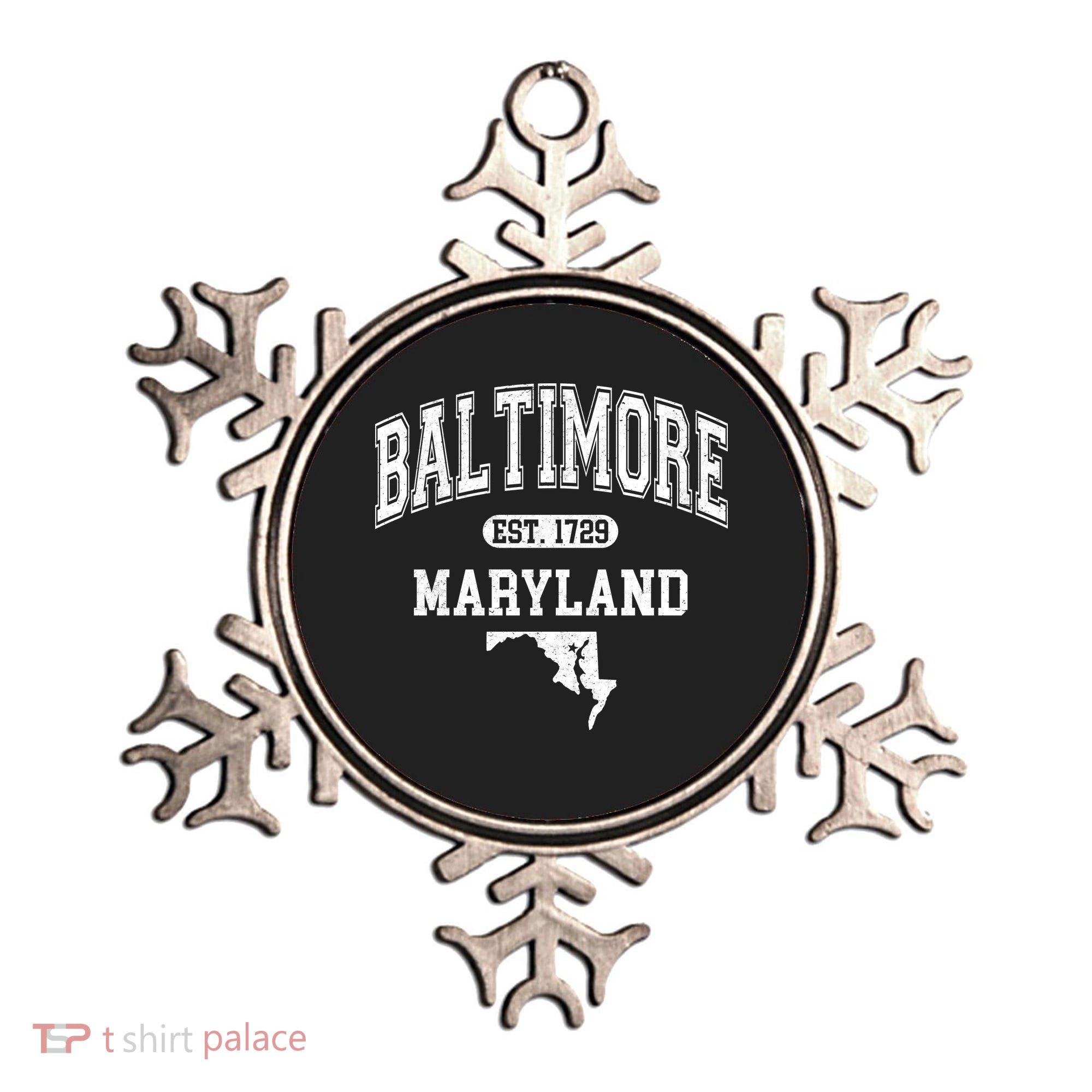 Baltimore Maryland Est. 1729 Varsity Ornament