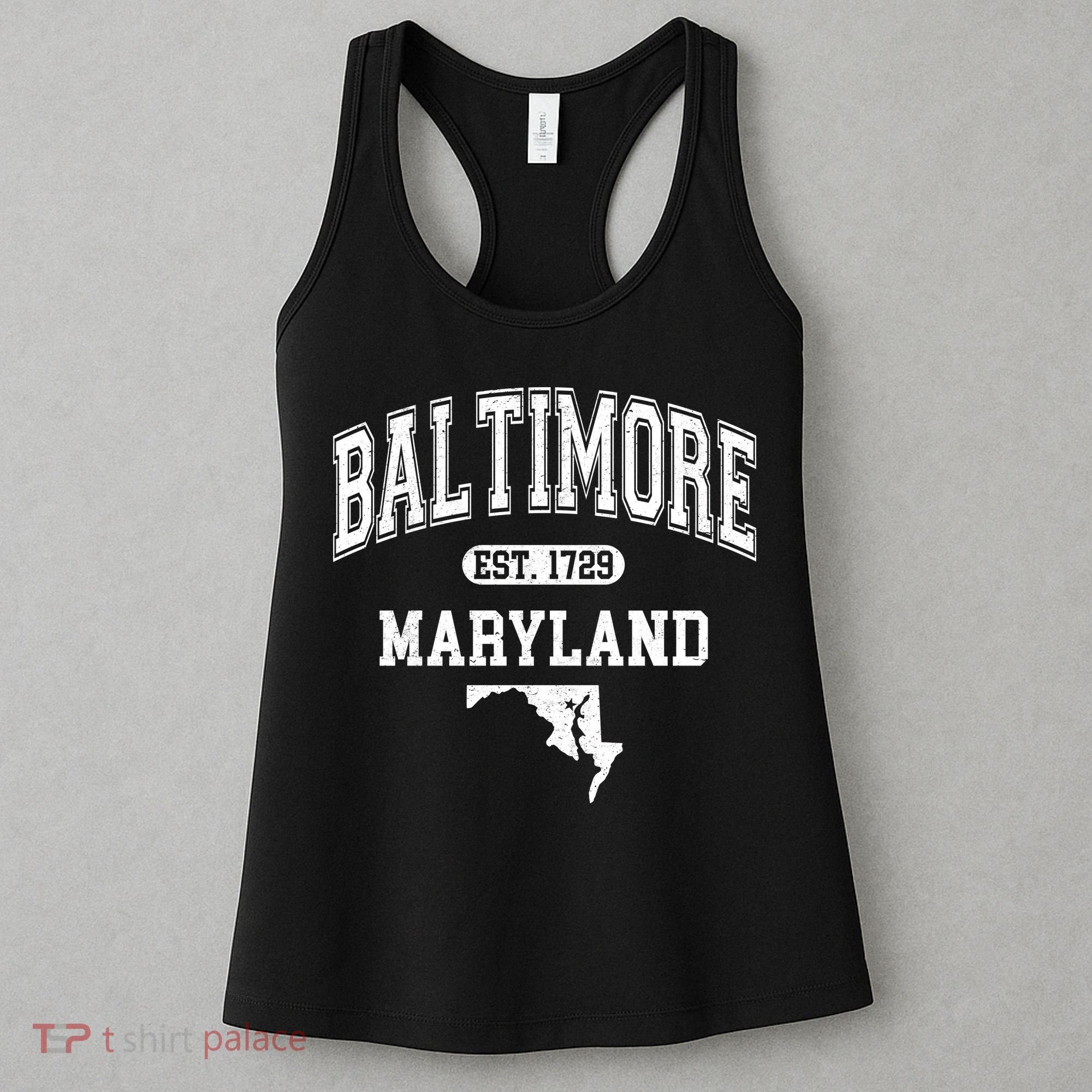 Baltimore Maryland Est. 1729 Varsity Women's Tank Top
