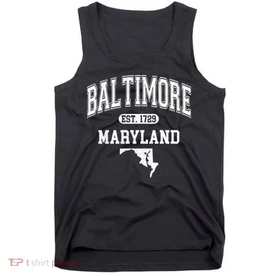 Baltimore Maryland Est. 1729 Varsity Tank Top
