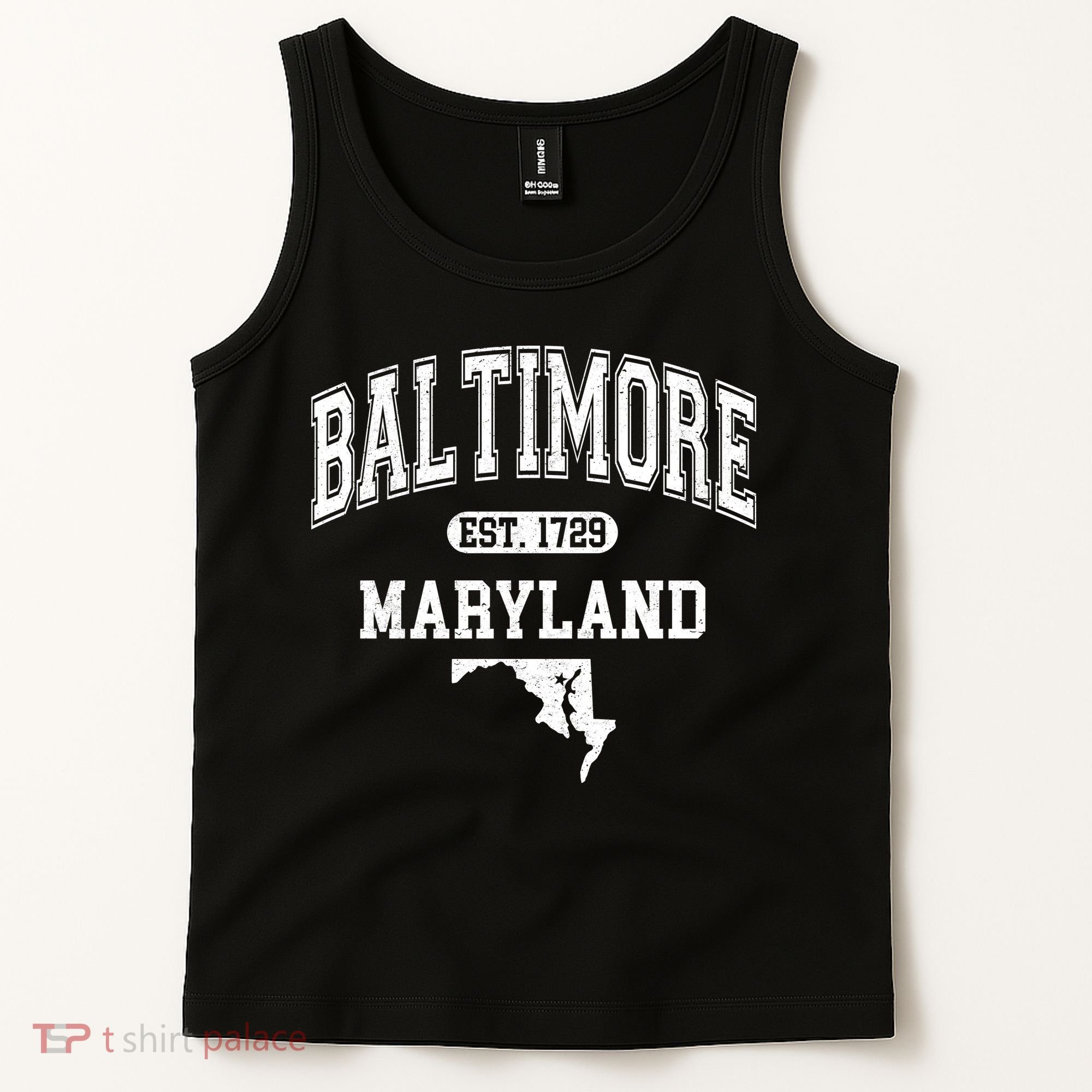 Baltimore Maryland Est. 1729 Varsity Tank Top