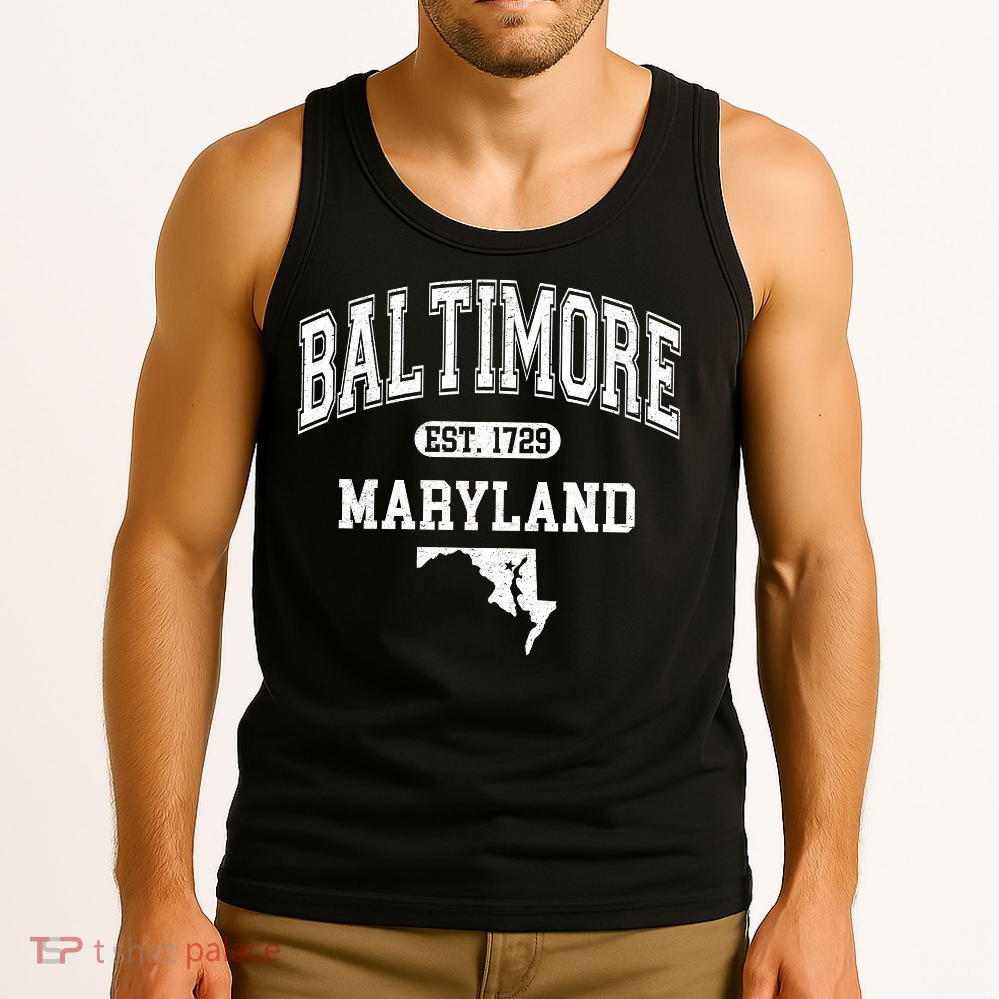 Baltimore Maryland Est. 1729 Varsity Tank Top