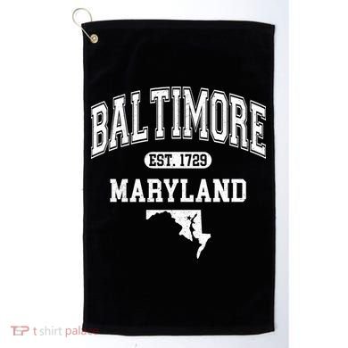 Baltimore Maryland Est. 1729 Varsity Golf Towel