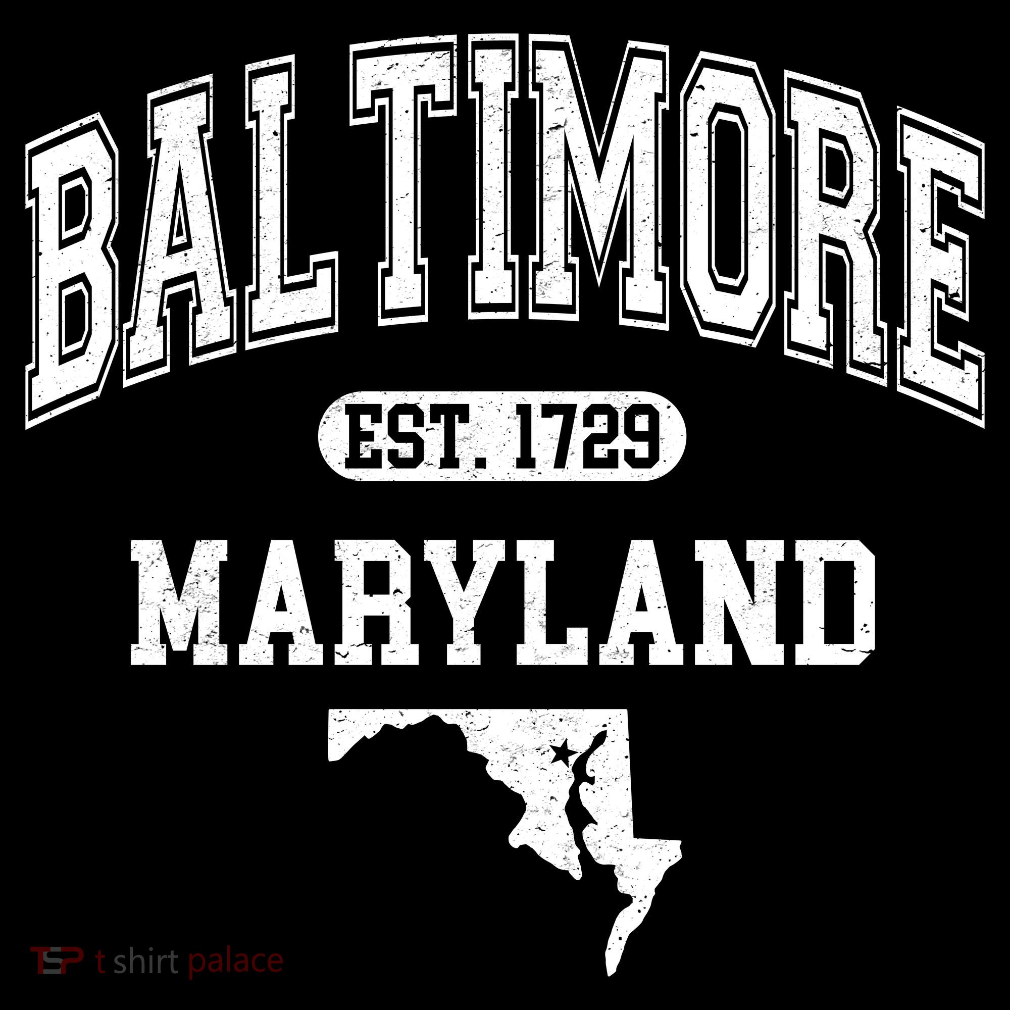 Baltimore Maryland Est. 1729 Varsity Women's Long Sleeve Shirt