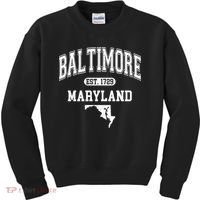 Baltimore Maryland Est. 1729 Varsity Kids Sweatshirt thumb 0