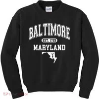 Baltimore Maryland Est. 1729 Varsity Kids Sweatshirt thumb 0