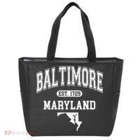 Baltimore Maryland Est. 1729 Varsity Tote Bag thumb 0