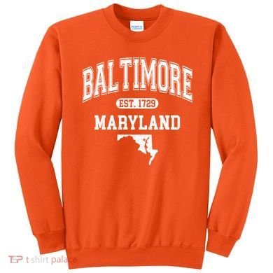Baltimore Maryland Est. 1729 Varsity Sweatshirt
